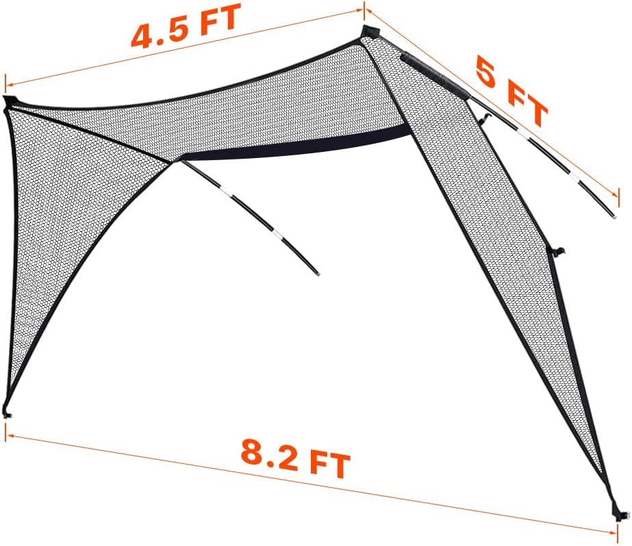 Golf Net Roof Net for 10x7x6FT,Roof Net Attachment,Golf Hitting Nets Training Aids,Golf Roof Net-CAD