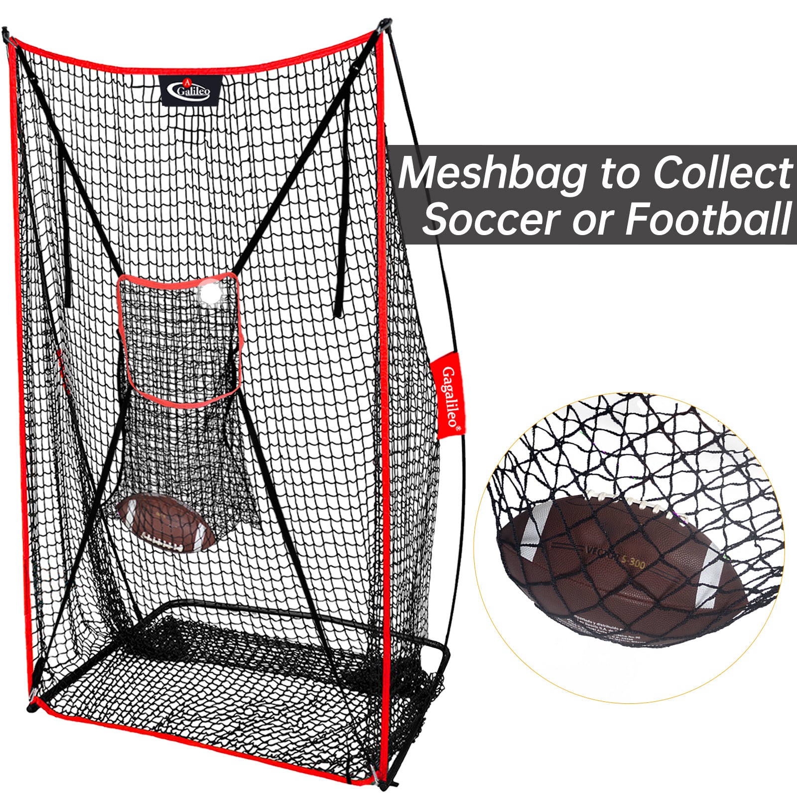 Gagalileo Football Throwing Net 4x7ft