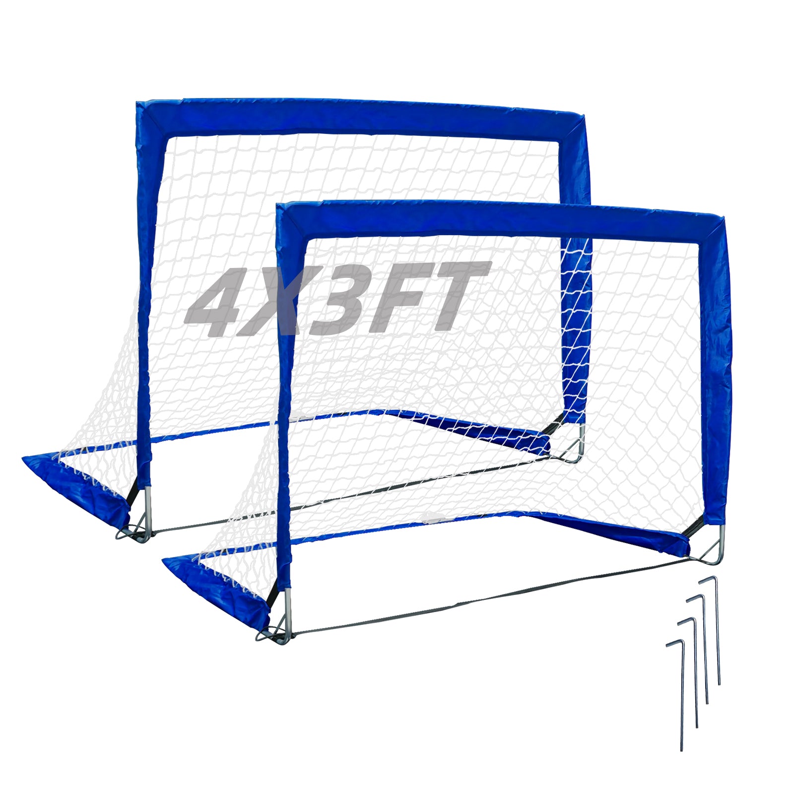 Galileo Portable Soccer Goals for Kids 4 x 3 ft