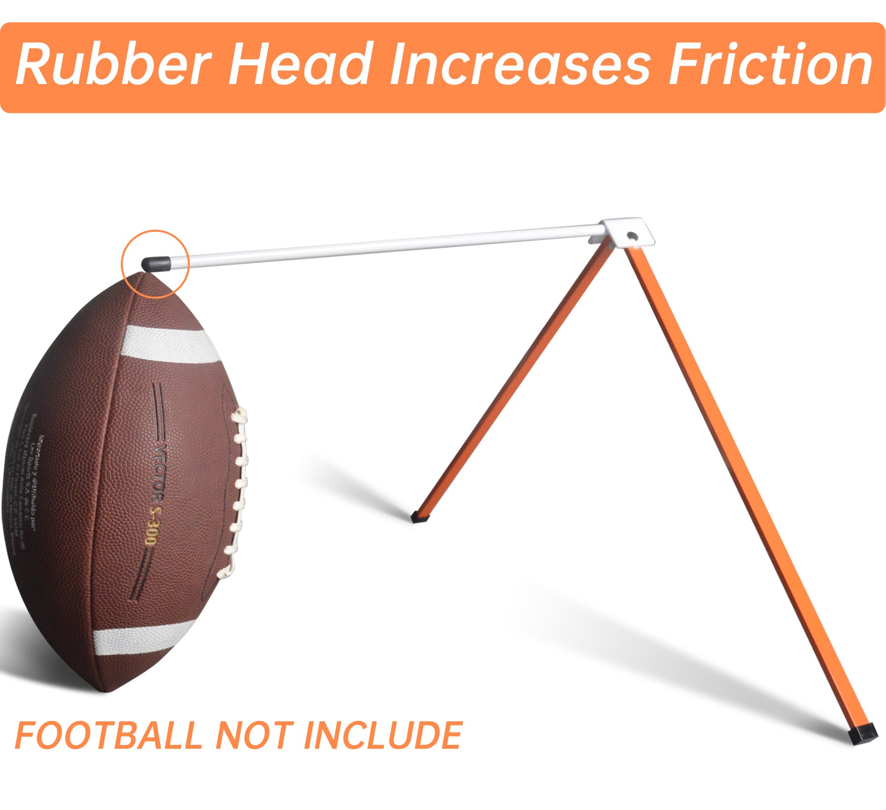 Galileo Metal Football Kicking Tee - Adjustable Field Goal Kicking Stand for All Football Sizes, Portable Practice Training Aid