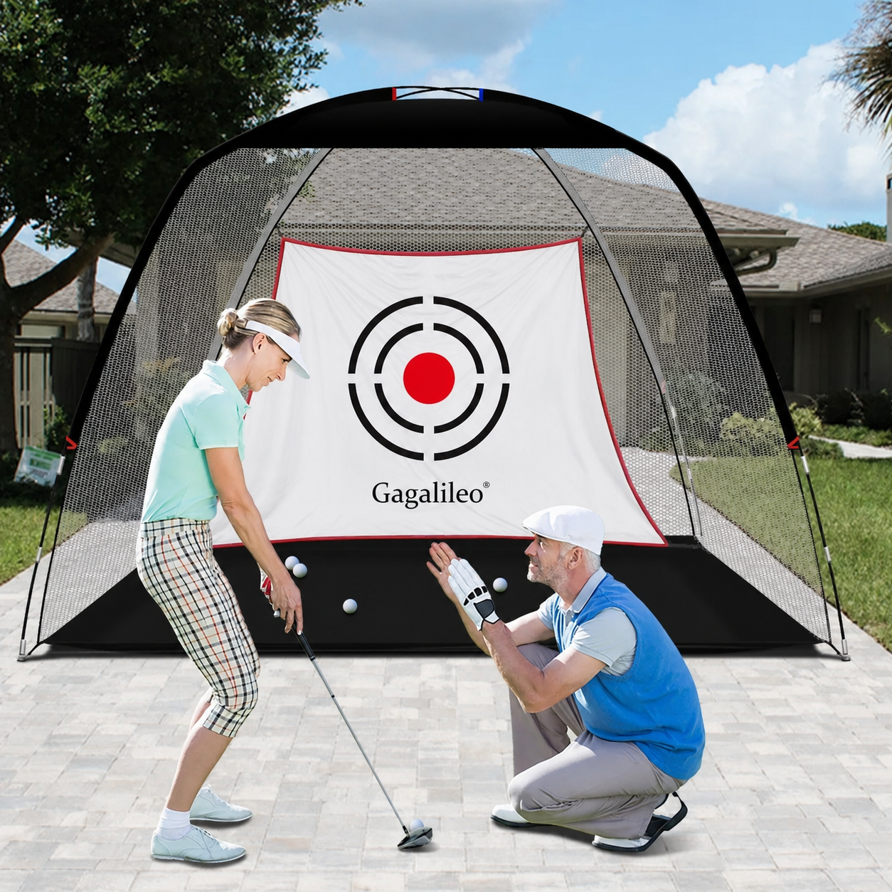Gagalileo Golf Backyard Driving Nets 10X7X6ft - Gagalileo