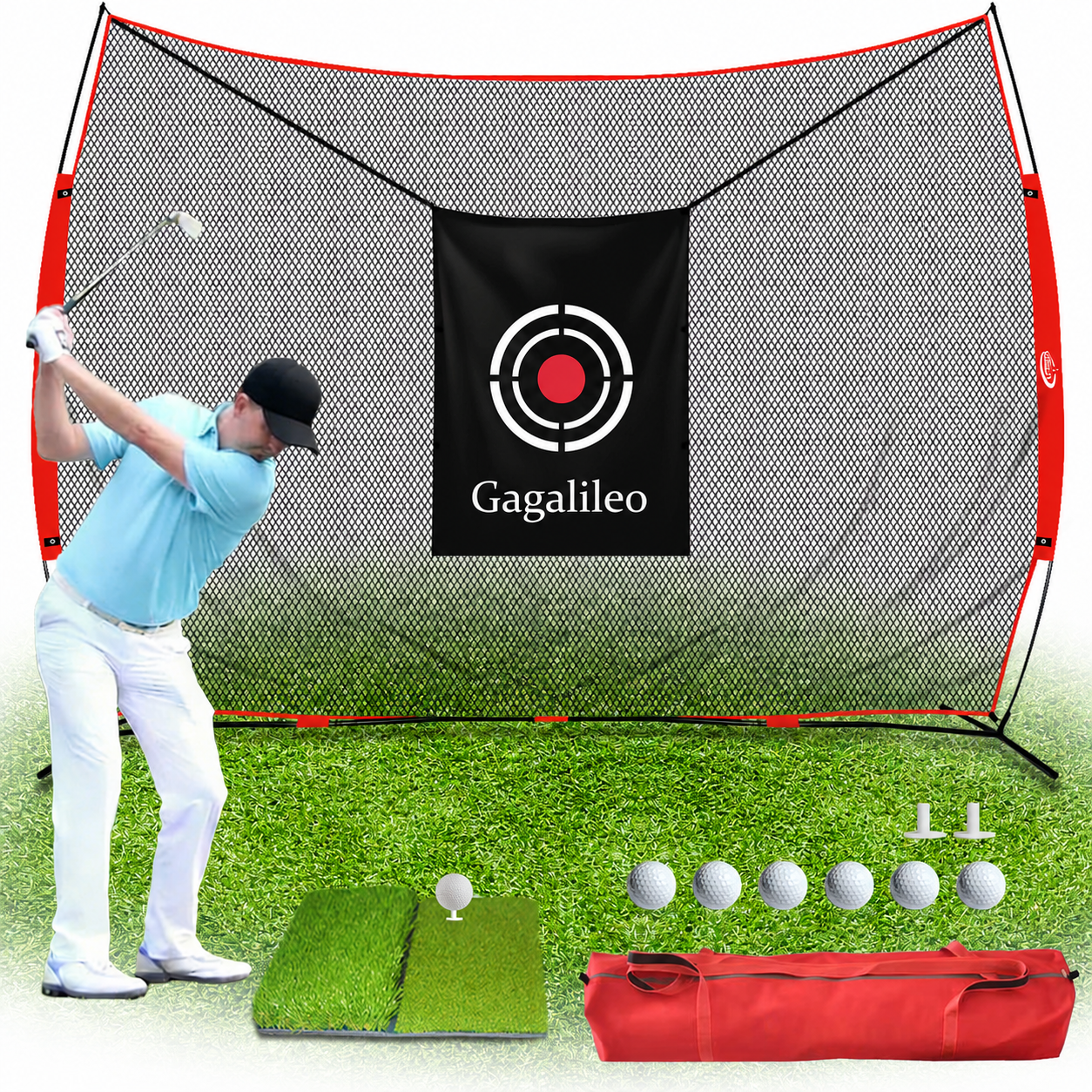 Gagalileo Net Practice Hitting Nets 12X10ft - Gagalileo