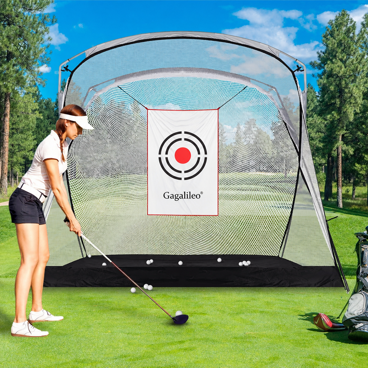 Gagalileo Golf practice Net 9X7X5ft - Gagalileo