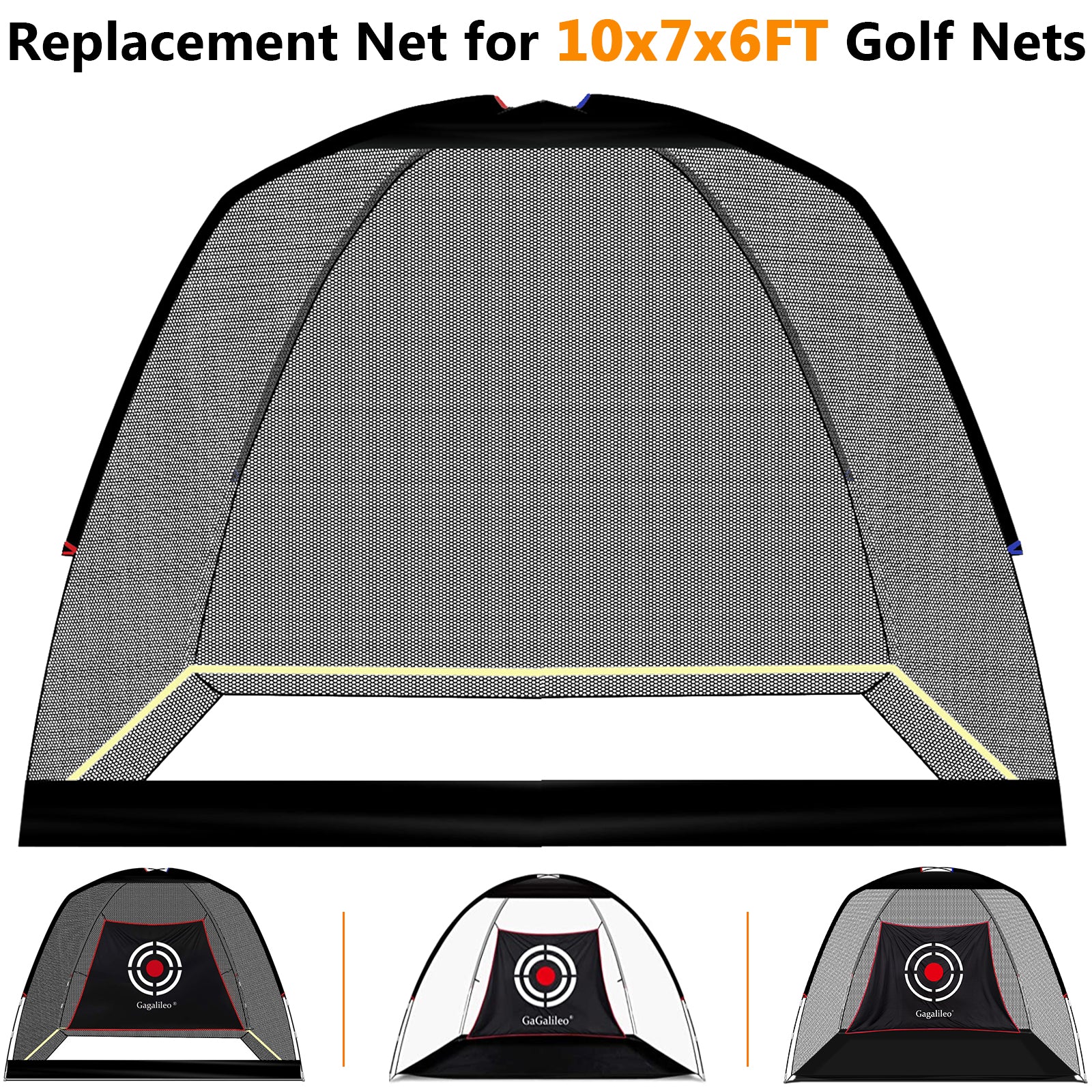 golf replacement net 10x7x6ft