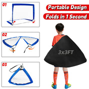 Galileo Portable Soccer Goals for Kids 4 x 3 ft