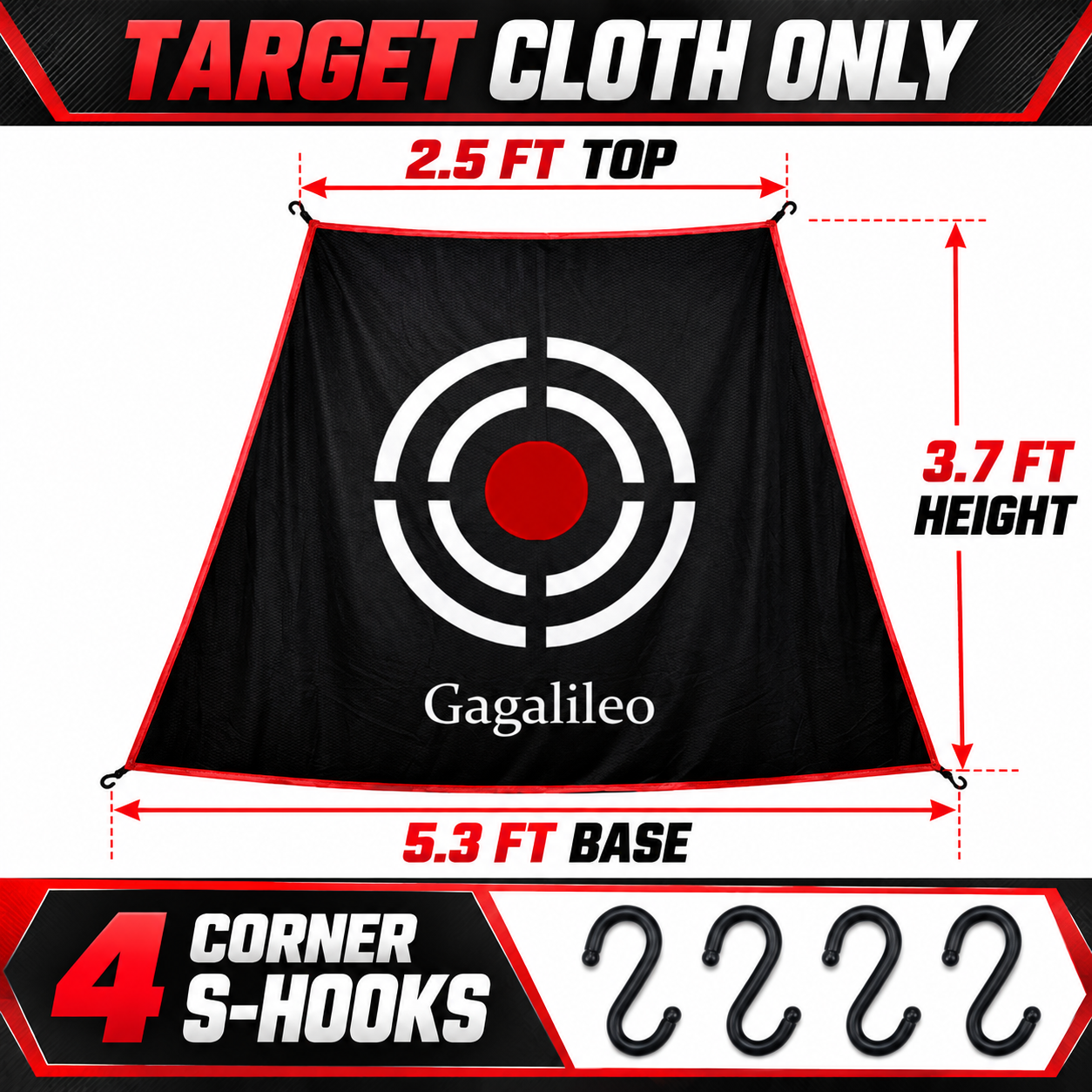 Gagalileo Golf Training Replacement Target 5.3x3.7x2.5ft