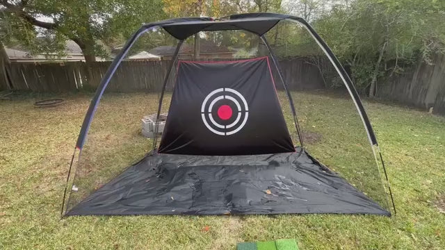 Gagalileo Backyard /Indoor Golf Net 8X6X5ft with Balls/Turf Mat/Tees/Hat