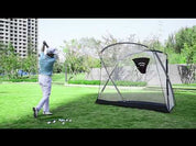 Red de golpe de golf Redes de práctica de golf resistentes | 10'x7'x5.5' | deportiert Galilei