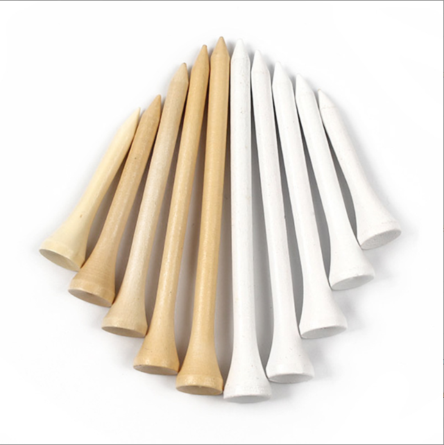 100Pcs Five in a group, Bamboo Golf Tee | Galileo Sports