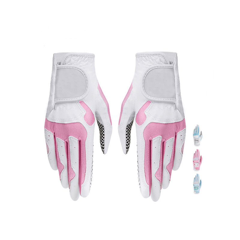 Microfiber Leather Wear Risistant and Non-Slip Grain Golf Gloves Women Gloves