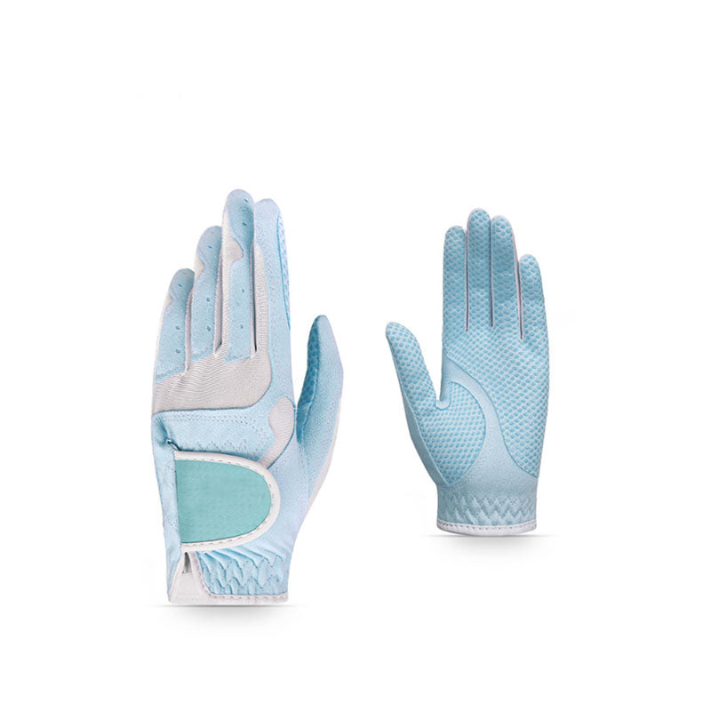 Guantes de cuero de microfibra resistentes y antideslizantes para golf, guantes para mujer