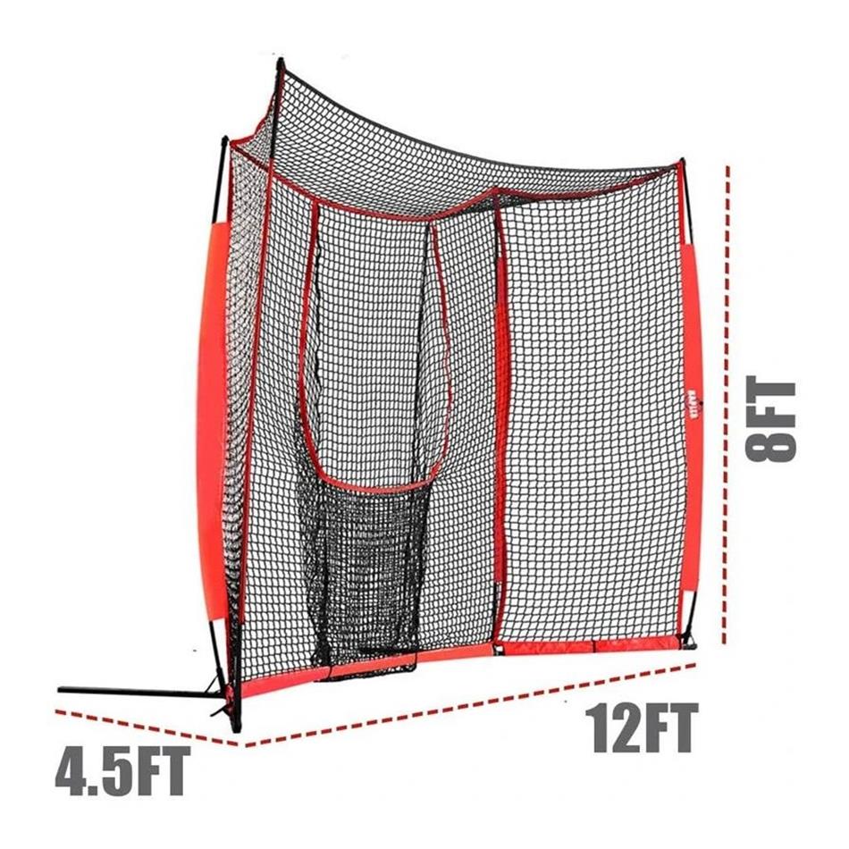 Galileo Baseball&Softball Practice Hitting Pitching Net with Carry Bag | Large Size 12'x8' Size