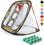 Golf-Chipping-Netz-Trainingshilfen mit Schaumstoff-Trainingsbällen (12 x 25 x 25 Zoll).