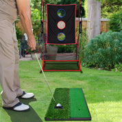 Galileo Sports Golf Hitting Mats Golf Turf Putting Grass Mat Golf Training Practice Turf with Tee Equipment | 12''x24''