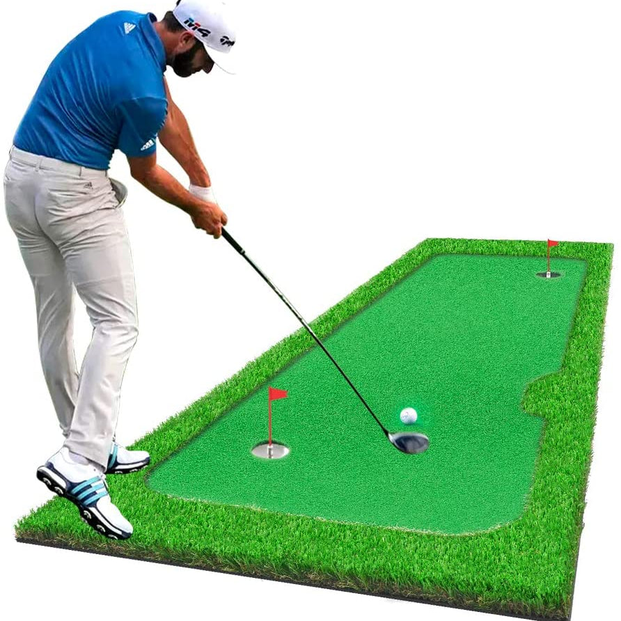 Galileo Golf Putting Mats Putting Green Indoor Golf Putting Training Practice Turf Grass Mat | 3.3'x10'Size