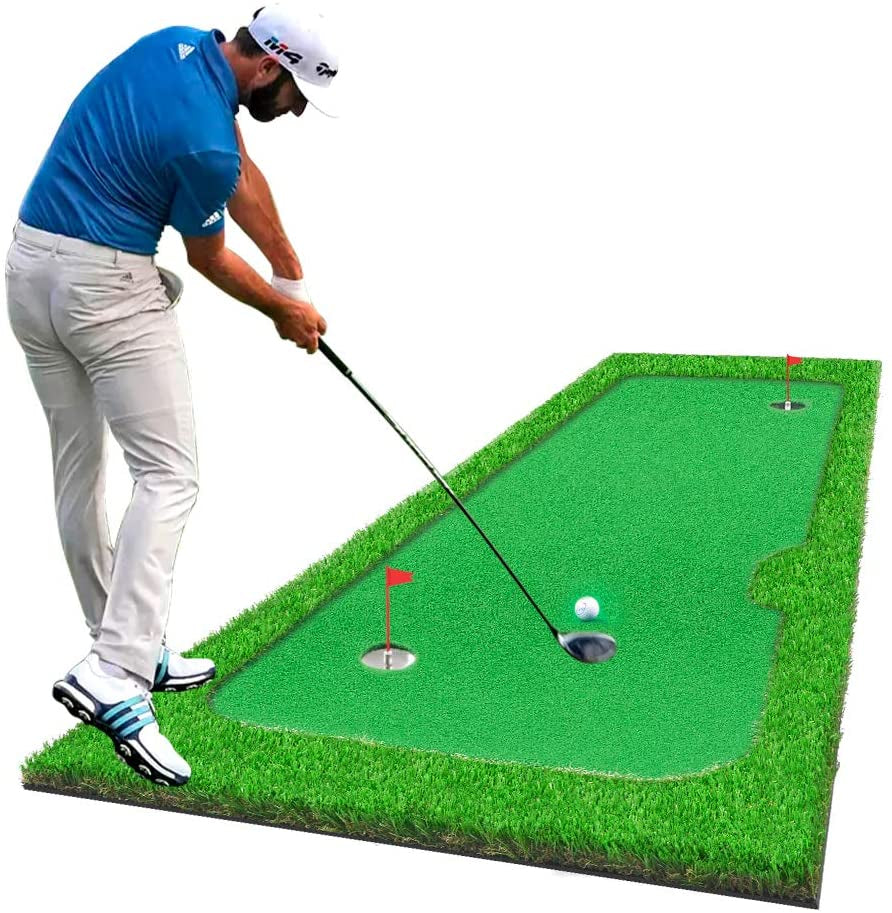 Galileo Golf Putting Mats Putting Green Indoor Golf Putting Training Practice Turf Grass Mat | 3.3'x10'Size