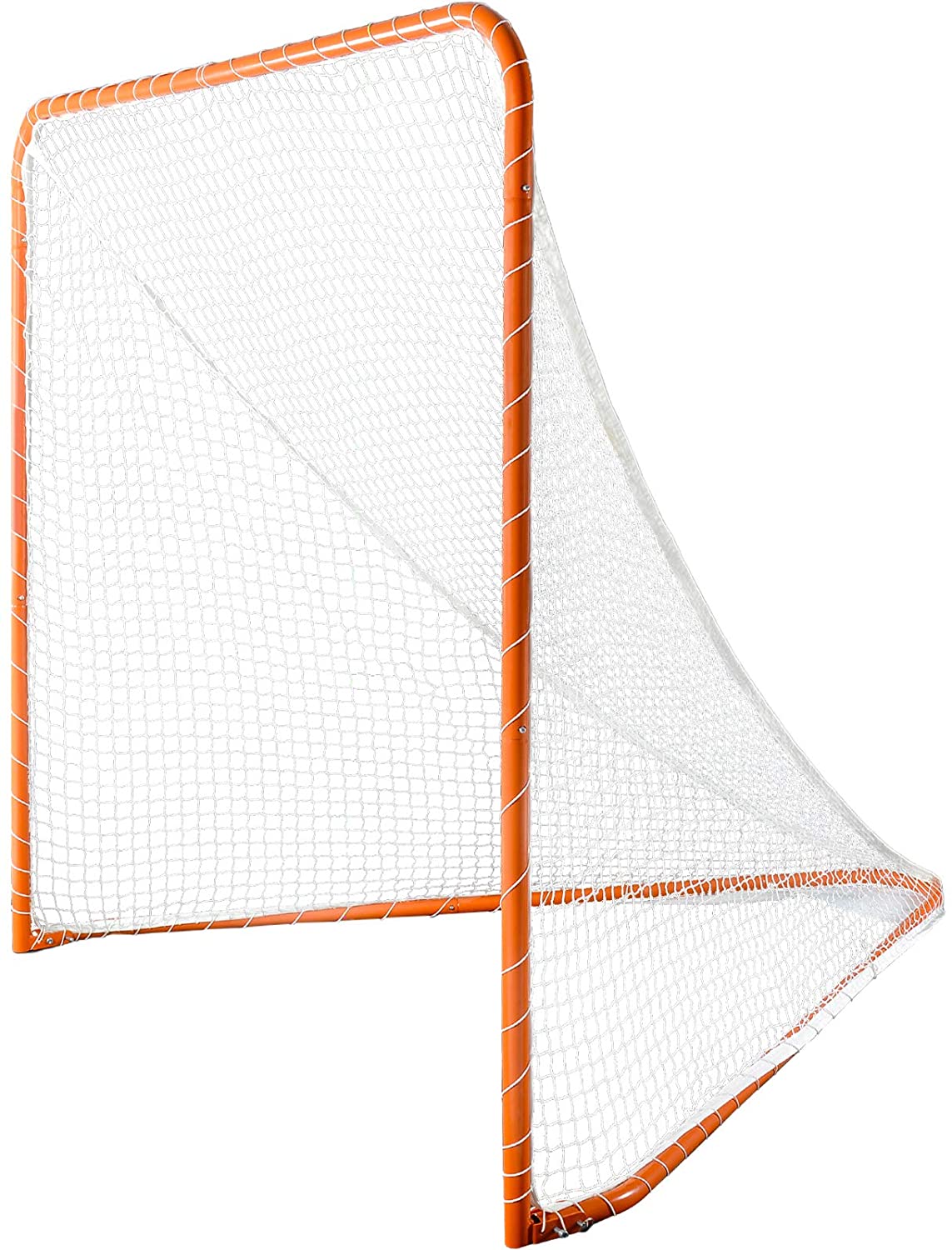 Red de lacrosse con marco de acero Portería portátil de lacrosse Porterías universitarias de lacrosse | Tamaño 6'x6'
