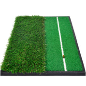 Galileo Sports Golf Hitting Mats Golf Turf Putting Grass Mat Golf Training Practice Turf with Tee Equipment | 12''x24''