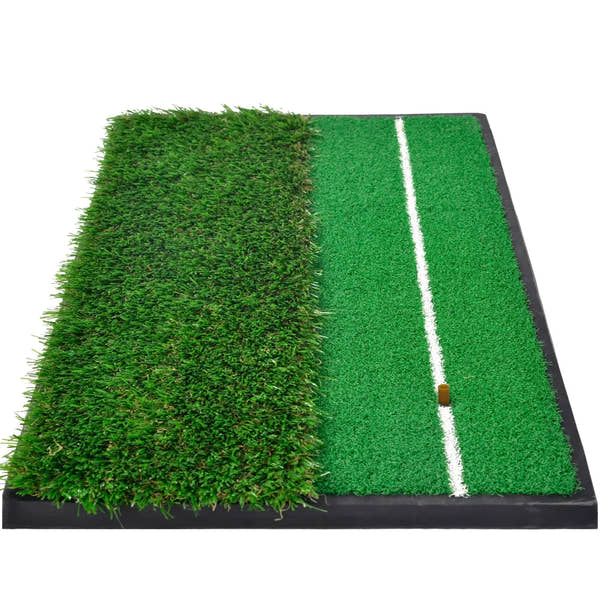 Galileo Sports Golf Hitting Mats Golf Turf Putting Grass Mat Golf Training Practice Turf with Tee Equipment | 12''x24'' - Galileo Sports
