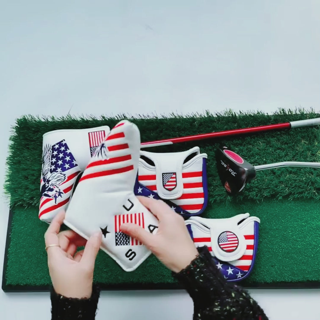 Le couvre-tête de putter de golf Stars and Stripes | Galilée Sports