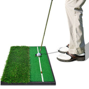 Galileo Sports Golf Hitting Mats Golf Turf Putting Grass Mat Golf Training Practice Turf with Tee Equipment | 12''x24''