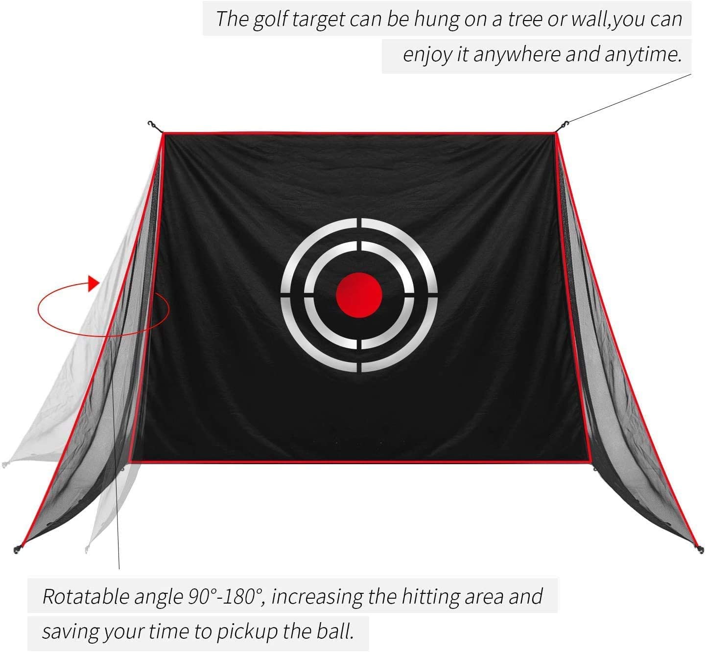 Galileo Sports Golf Target Tela Reemplazo Golf Target 63X60in para Galileo Sports 8'x8'x7' Golf Net