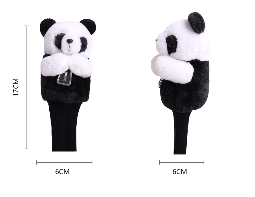 Panda-style 3 pieces golf head covers | Galileo Sports