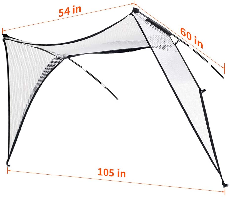 Galileo Golf Roof Net Attachment Golf Training Aids for Golf Practice Nets | 105''x54''x60'' Size