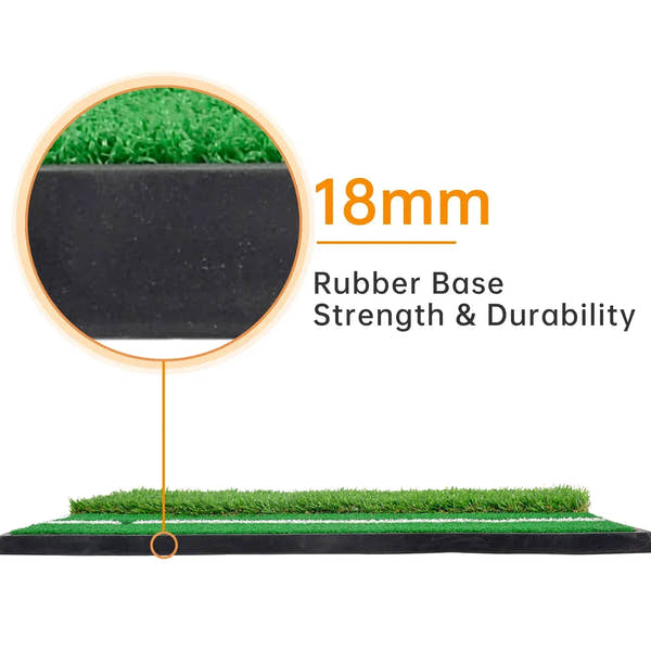 Galileo Sports Golf Hitting Mats Golf Turf Putting Grass Mat Golf Training Practice Turf with Tee Equipment | 12''x24'' - Galileo Sports