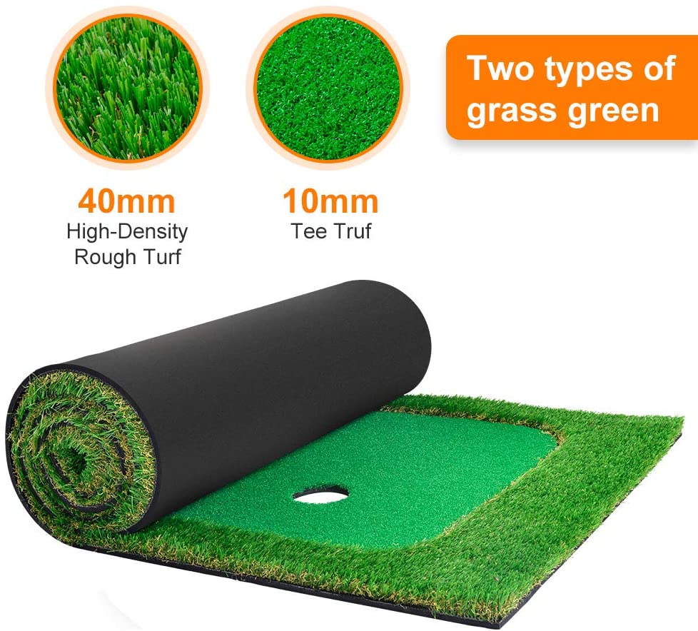 Galileo Golf Putting Mats Putting Green Indoor Golf Putting Training Practice Turf Grass Mat | 3.3'x10'Size