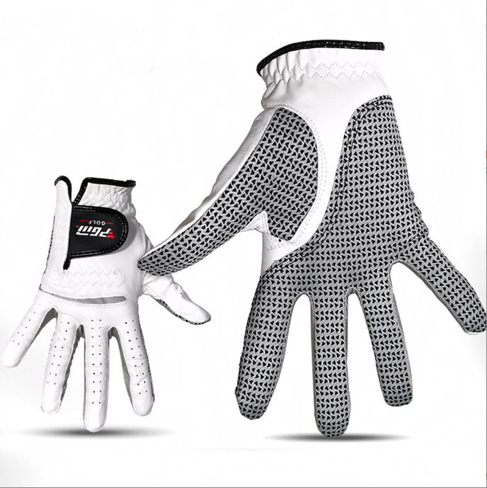 Une paire de gants de sport pour hommes en peau de mouton à particules antidérapantes