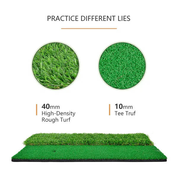 24inx12in Golf Hitting Turf Grass Mats / EVA Turf with Tee Equipment - Galileo Sports