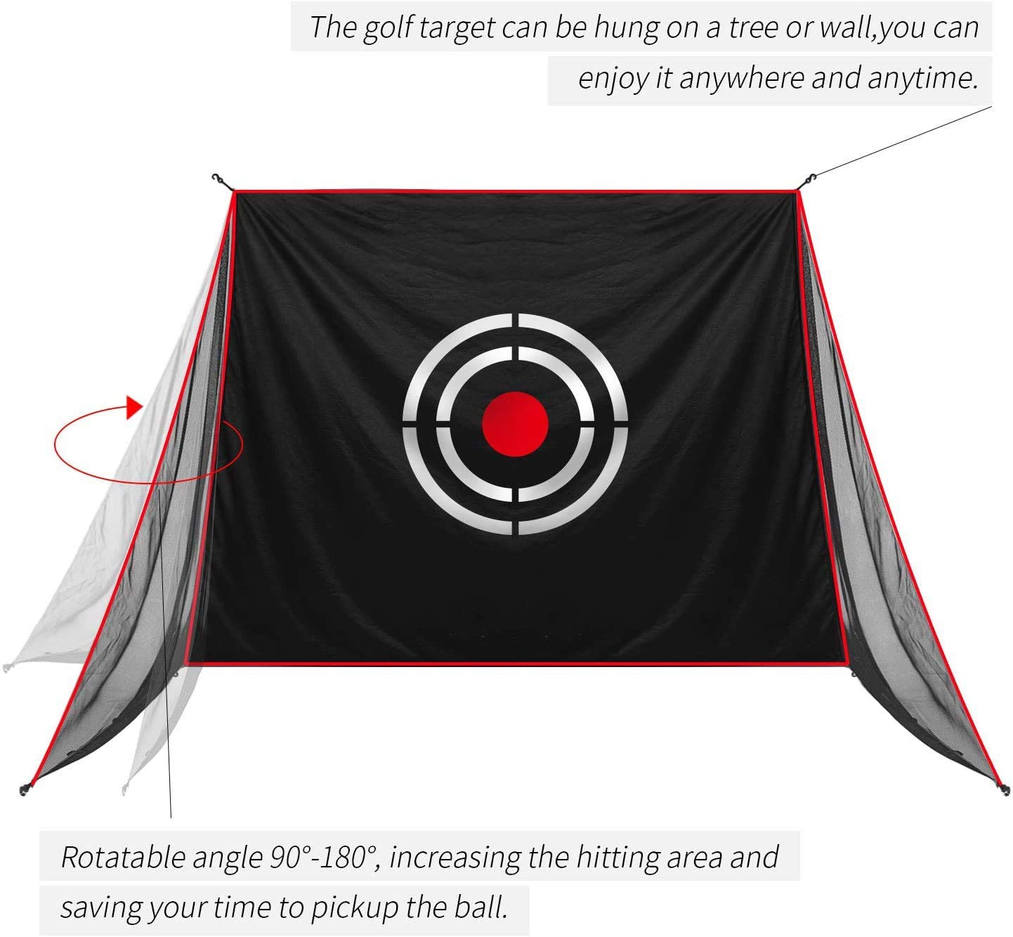 Galileo Sports Golf Target Tela Reemplazo Golf Target 63X60in für Galileo Sports 8'x8'x7' Golfnetz