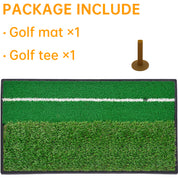 Galileo Sports Golf Hitting Mats Golf Turf Putting Grass Mat Golf Training Practice Turf with Tee Equipment | 12''x24''