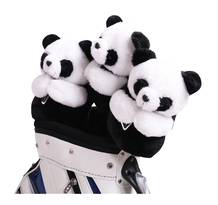Fundas para cabezas de golf de 3 piezas estilo panda | deportes galileo