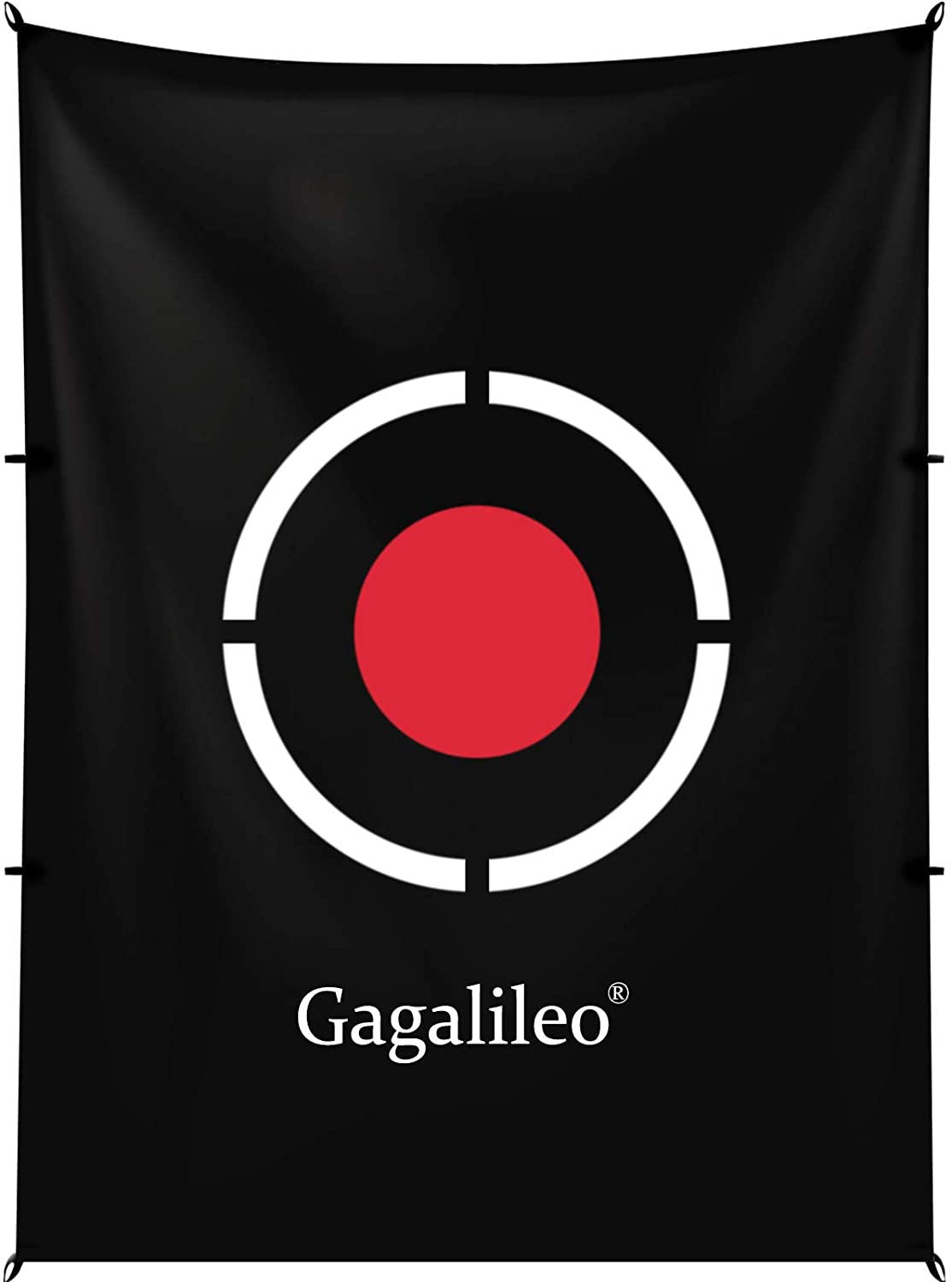 Galileo Practice Backstop Target Backyard Driving PVC Black Circle Style Target Black| Tamaño 5'x6'