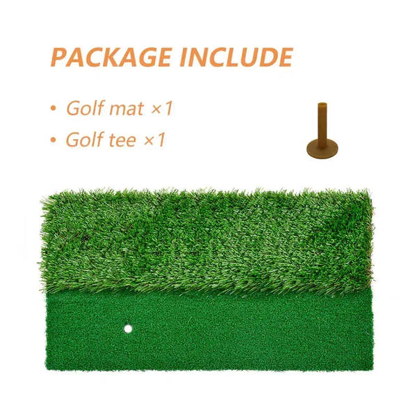 24inx12in Golf Hitting Turf Grass Mats / EVA Turf with Tee Equipment - Galileo Sports