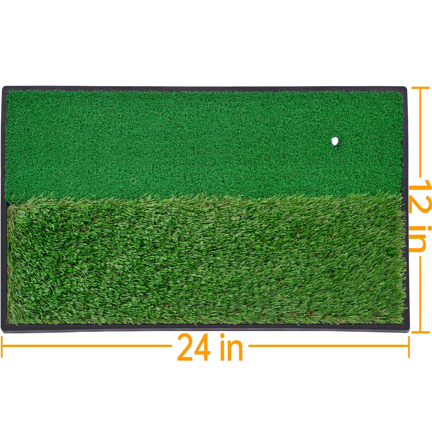 Galileo Sports Golf Hitting Mats Golf Turf Putting Grass Mat Golf Training Practice Turf with Tee Equipment | 12''x24''