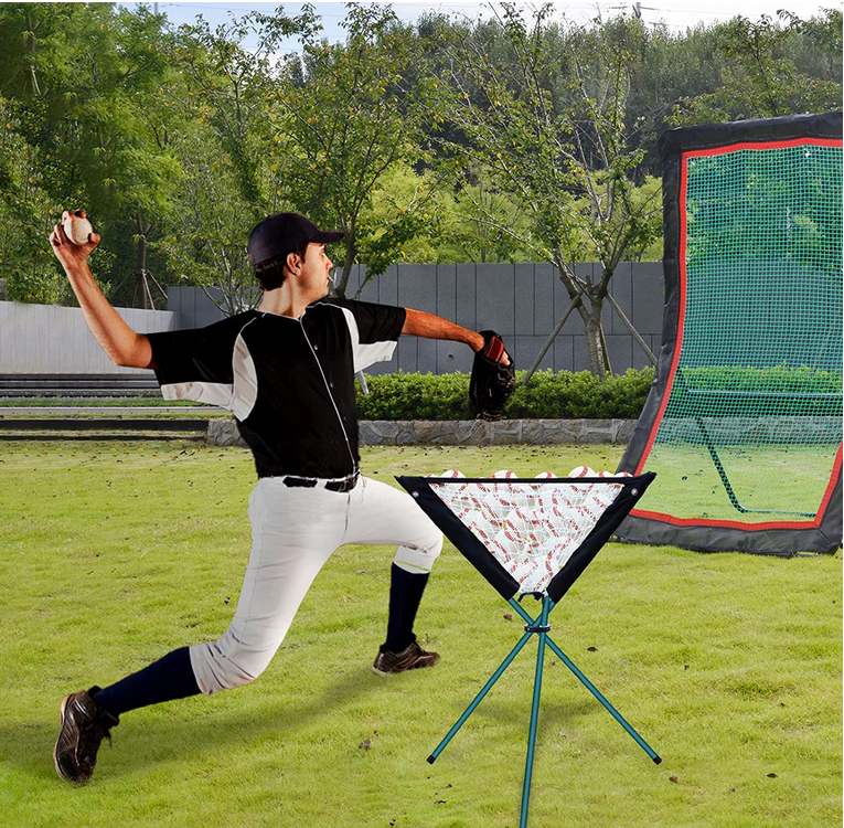 7x4 Galileo Baseball Softball Rebounder/7 Gears Adjustable Pitching Screen