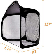 Pitcher Screen Baseball Softball Pitching Screen Baseball Protective Screen | 12'X6'X9.5'| Galileo Sports
