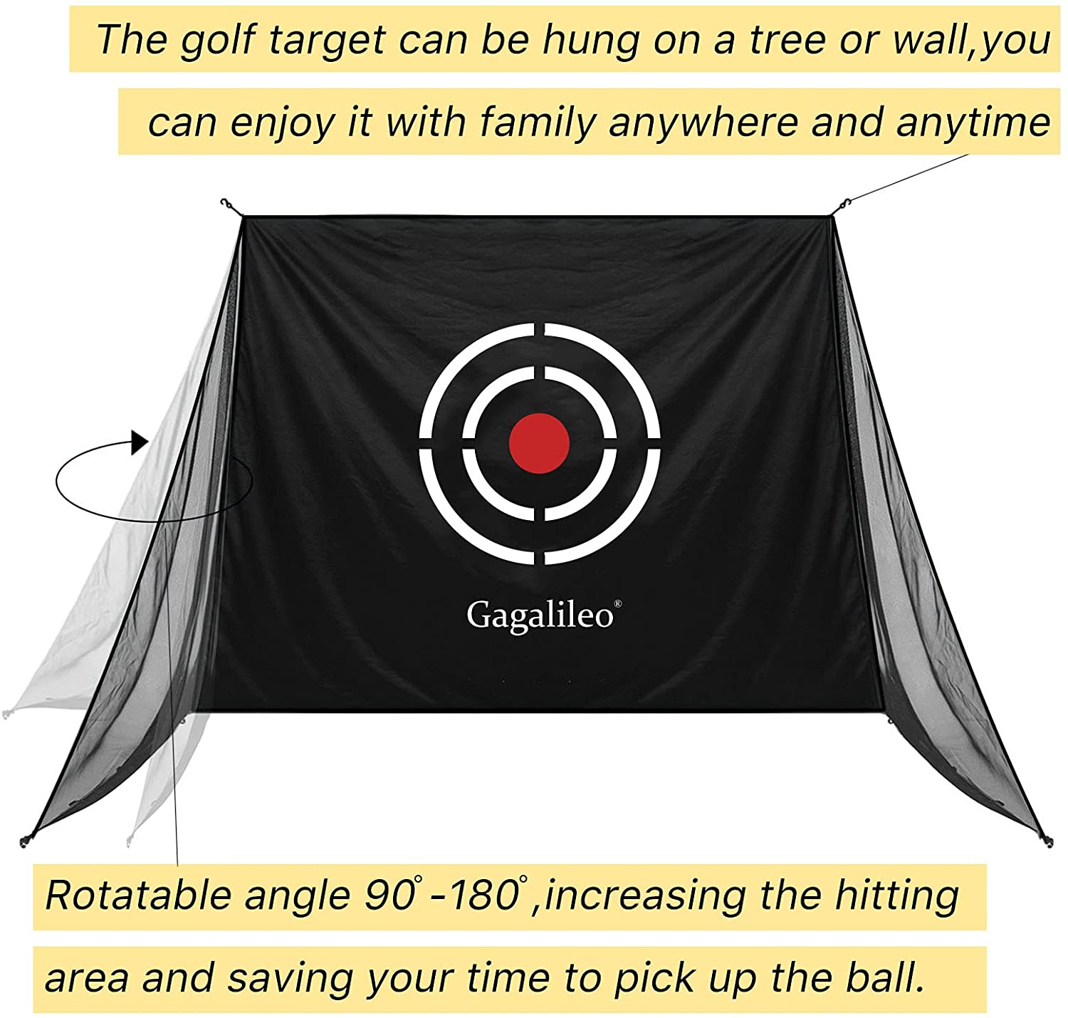 Galileo 8'X7'X7' Golf Practice Nets Pop Up Golf Net | purple