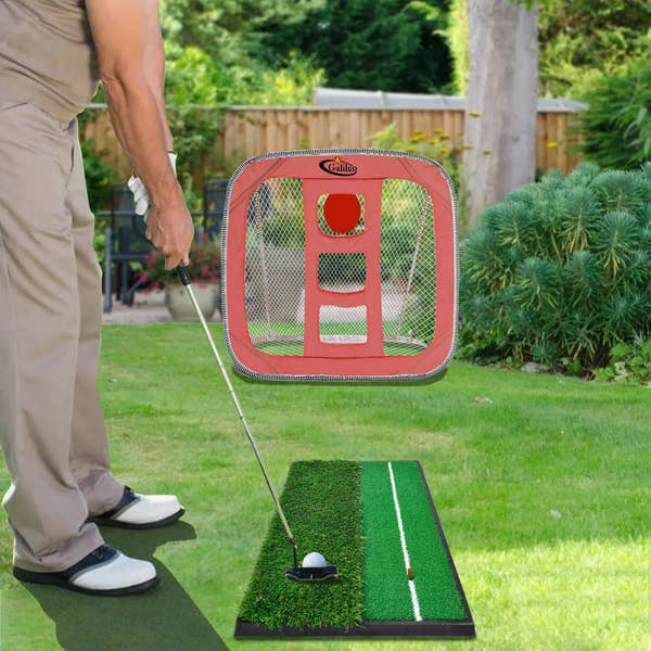 Galileo Sports Golf Hitting Mats Golf Turf Putting Grass Mat Golf Training Practice Turf with Tee Equipment | 12''x24'' - Galileo Sports