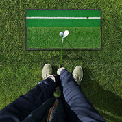 Galileo Sports Golf Hitting Mats Golf Turf Putting Grass Mat Golf Training Practice Turf with Tee Equipment | 12''x24''