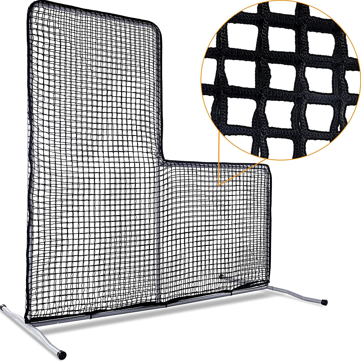 7x7 Pitcher Screen Baseball Softball Pitching Screen/L-Screen