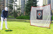 Golf Net Golf Hitting Net for Backyard Training Equipment | 7'x7' | with Golf Mat | Galileo Sports
