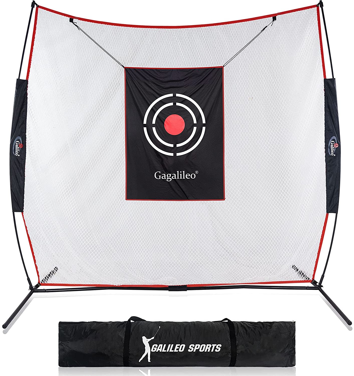 Golf Net Golf Hitting Net for Backyard Training Equipment | 7'x7' | with Golf Mat | Galileo Sports