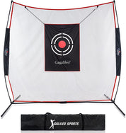 Golf Net Golf Hitting Net for Backyard Training Equipment | 7'x7' | with Golf Mat | Galileo Sports