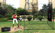 Jaula de bateo de béisbol de red de práctica de béisbol parapatio trasero | 13'X10'X10' | deportiert Galilei