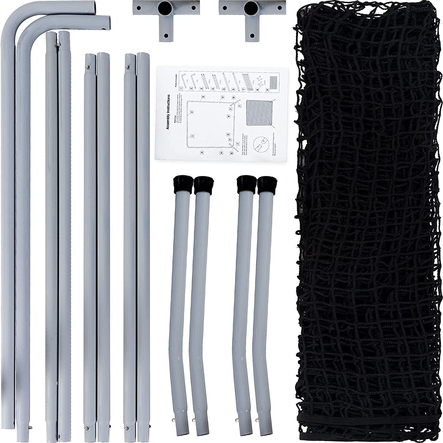 Pitcher Screen Baseball Softball Pitching Screen Baseball Protective Screen | 7'x7' | Black Pro| Galileo Sports