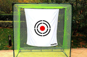 Galileo Practice Backstop Target Backyard Driving PVC Black Circle Style Target White| Tamano 5'x6'